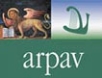 ARPAV environmental agency logo, Veneto, with lion and stylized symbol.